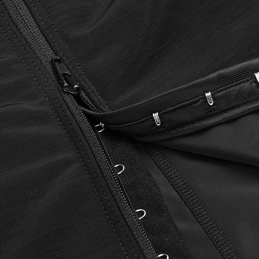 Mesh Shapewear Leggings Women Zipper Compression High Waist Tummy Control Sculpting Pants LUXARA ShapeLift