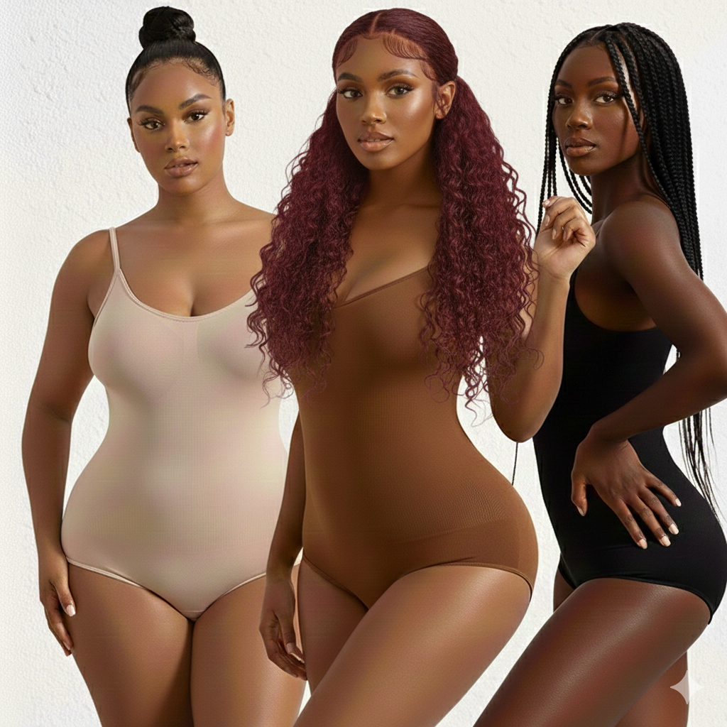 Seamless Tummy Control Shaping Bodysuit – Lift, Smooth & Sculpt Full-Body Slimmer