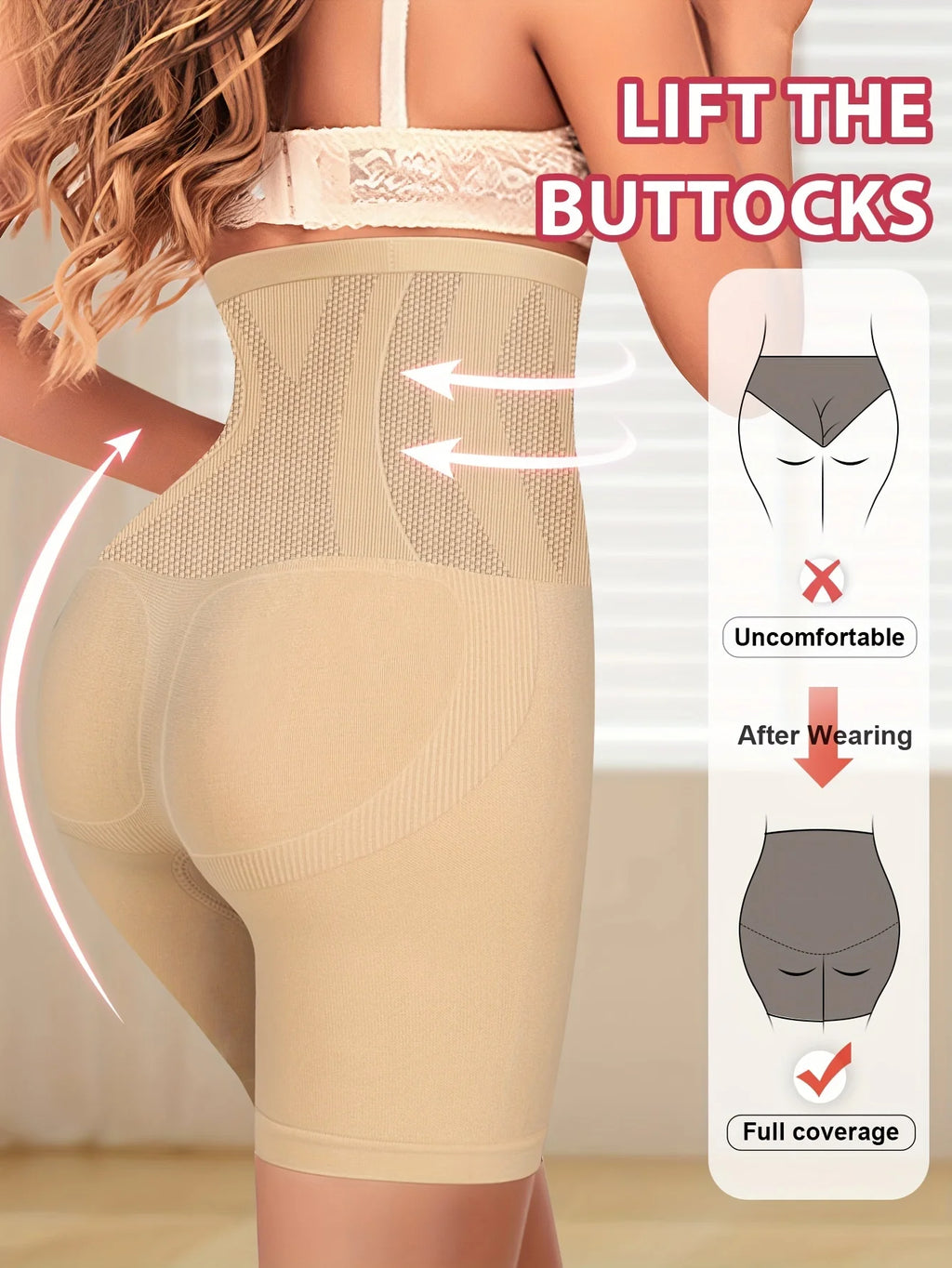 LUXARA™ Ultra-Sculpt High Waist Tummy Control Shapewear – Seamless Butt Lift Panties for Women