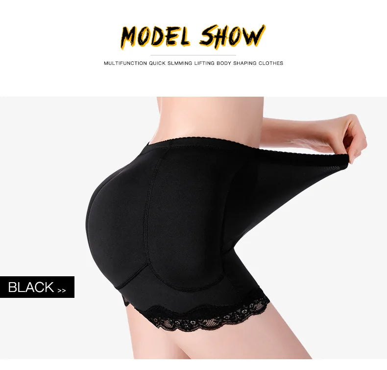 LUXARA™ Seamless Padded Butt Lifter Underwear – Hip Enhancer Shapewear for Women | Instant Lift, Sculpt & Curve Boost | Invisible Under Clothing