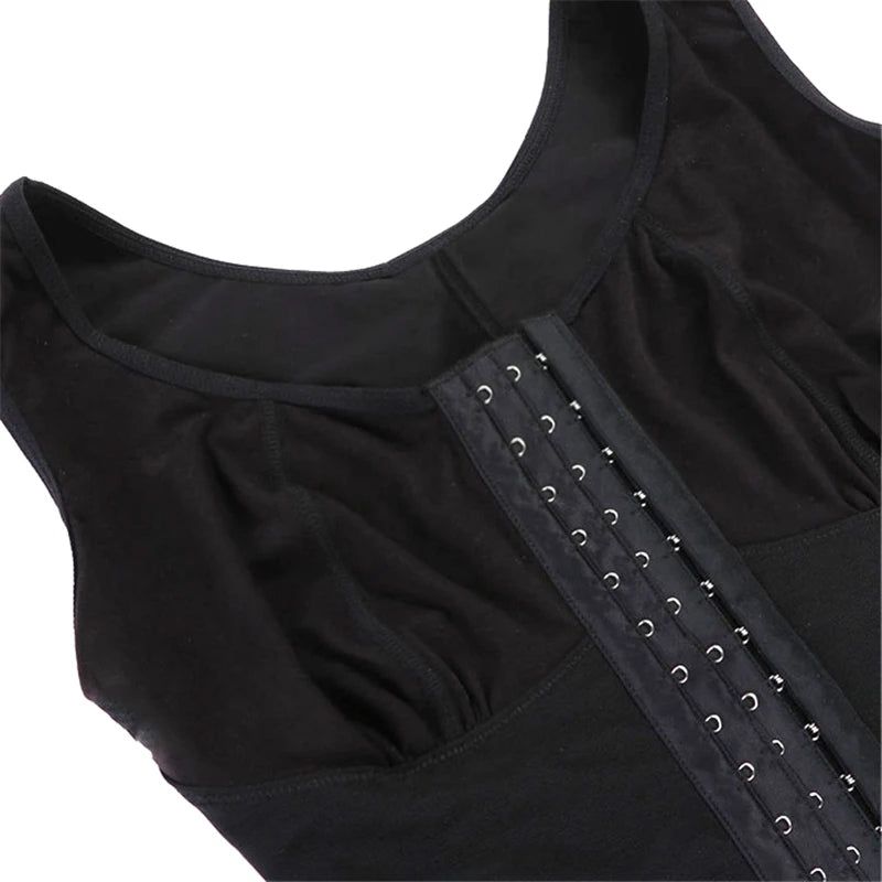 High Compression Colombiana Faja Shapewear – Short Girdle with Bust Support & Adjustable Brooches | Post-Surgery, Snatched Waist, Body Sculpting Shaper