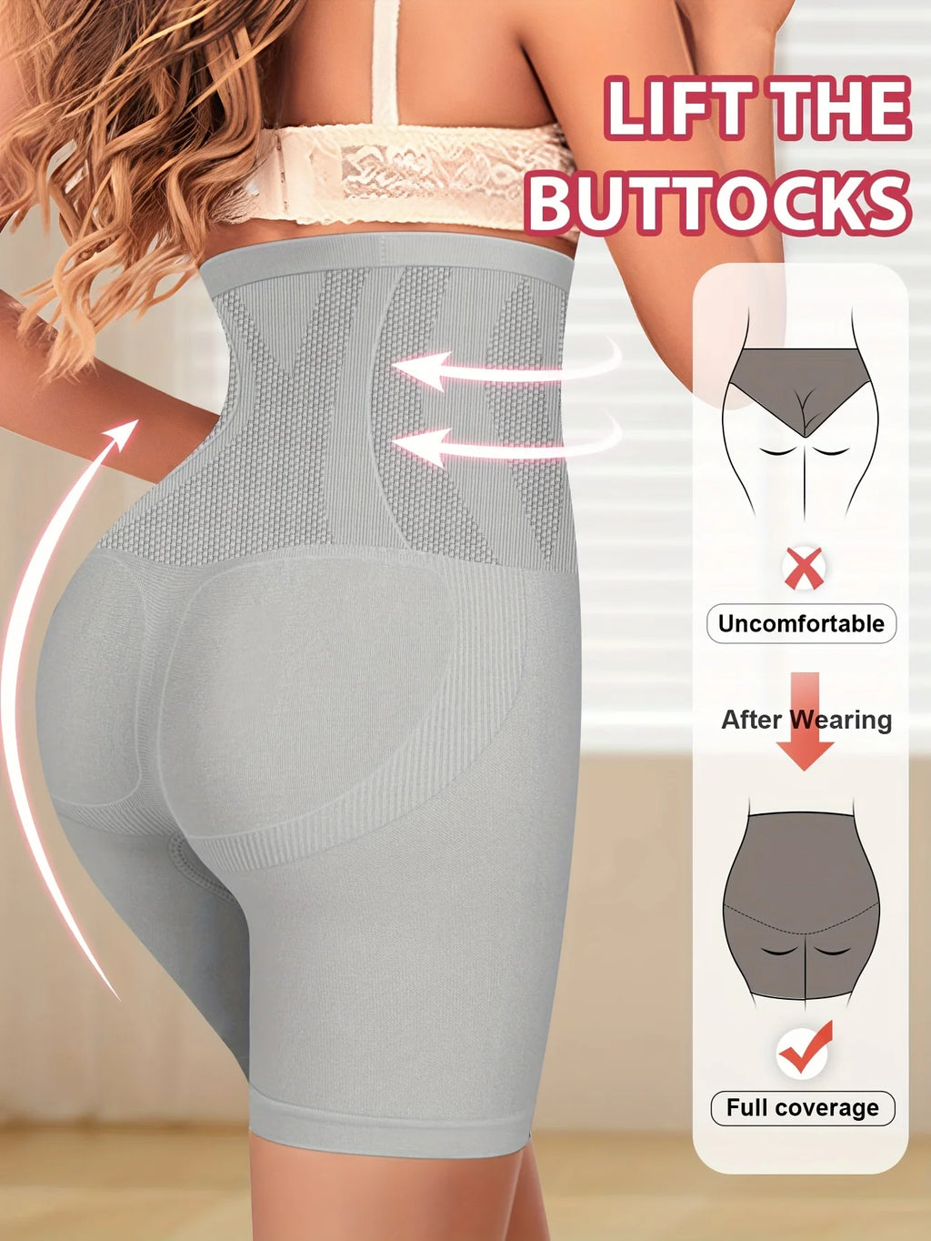 LUXARA™ Ultra-Sculpt High Waist Tummy Control Shapewear – Seamless Butt Lift Panties for Women