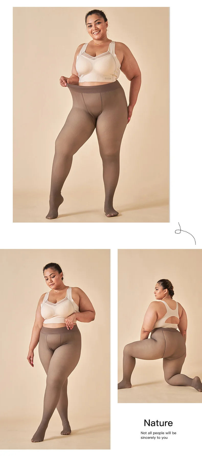 LUXARA™ Ultra-Warm Thermal Sheer Tights – Fleece-Lined Winter Pantyhose for Women • Slimming, Stretchy, Translucent Look Leggings