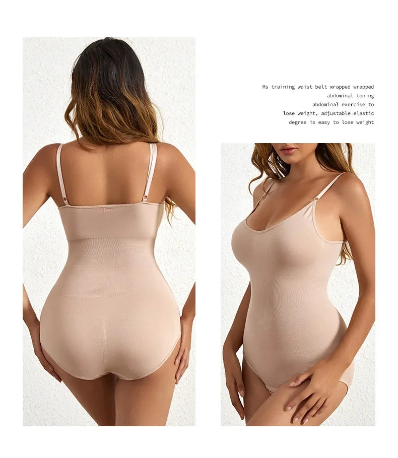 Seamless Tummy Control Shaping Bodysuit – Lift, Smooth & Sculpt Full-Body Slimmer