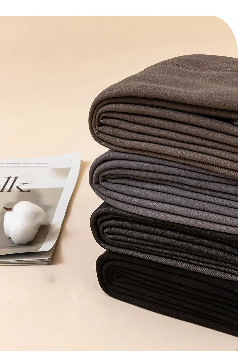 LUXARA™ Ultra-Warm Thermal Sheer Tights – Fleece-Lined Winter Pantyhose for Women • Slimming, Stretchy, Translucent Look Leggings