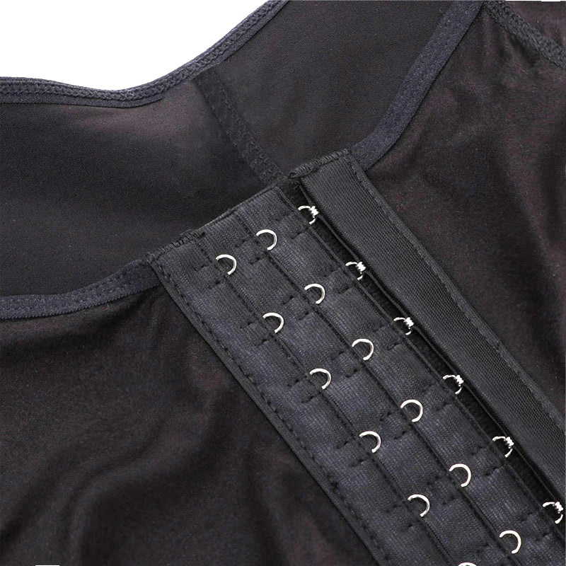 High Compression Colombiana Faja Shapewear – Short Girdle with Bust Support & Adjustable Brooches | Post-Surgery, Snatched Waist, Body Sculpting Shaper