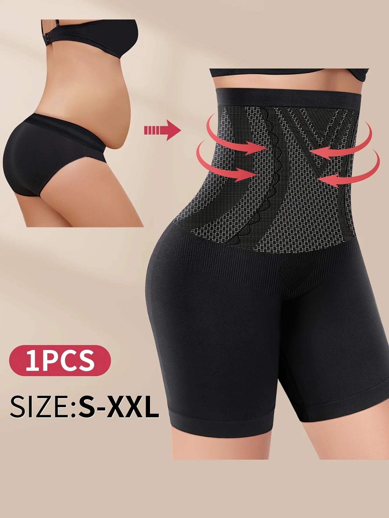 LUXARA™ Ultra-Sculpt High Waist Tummy Control Shapewear – Seamless Butt Lift Panties for Women