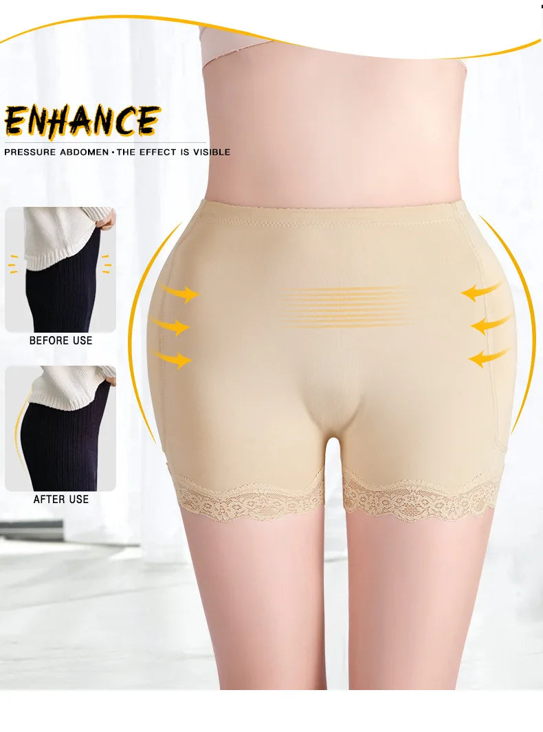 LUXARA™ Seamless Padded Butt Lifter Underwear – Hip Enhancer Shapewear for Women | Instant Lift, Sculpt & Curve Boost | Invisible Under Clothing