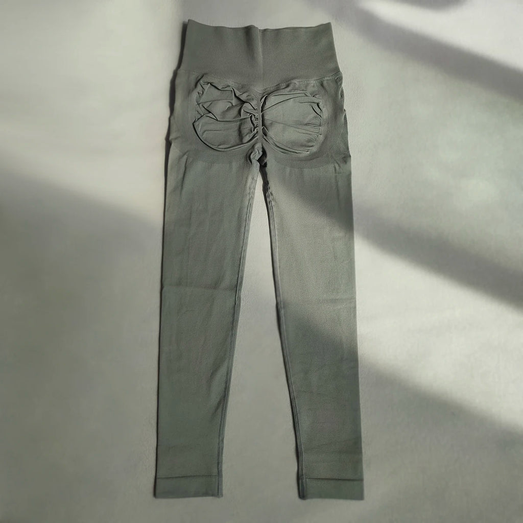 LUXARA Seamless Gym Leggings High Waist Booty Lifting Yoga Pants Women’s Workout Tights Compression Stretch Sculpting Activewear