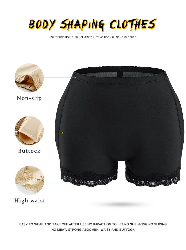 LUXARA™ Seamless Padded Butt Lifter Underwear – Hip Enhancer Shapewear for Women | Instant Lift, Sculpt & Curve Boost | Invisible Under Clothing