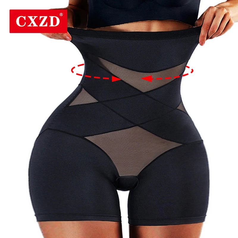 CXZD Women’s High-Waist Tummy Control Body Shaper Shorts – Seamless Belly Slimmer, Waist Trainer & Butt Lifter