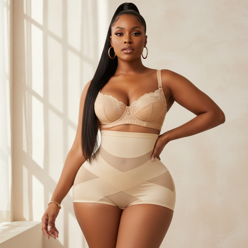 CXZD Women’s High-Waist Tummy Control Body Shaper Shorts – Seamless Belly Slimmer, Waist Trainer & Butt Lifter